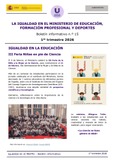 Boletín informativo nº 15. La igualdad en el MEFPD. 1er trimestre 2026