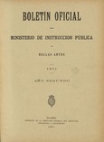 Boletín Oficial del Ministerio de Instrucción Pública y Bellas Artes. Año 1911