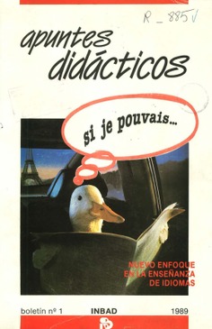 Apuntes didácticos. Boletín del INBAD. 1989. Nº 1