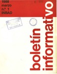 Boletín informativo del INBAD. 1988. Nº 1. Marzo
