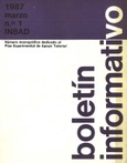 Boletín informativo del INBAD. 1987. Nº 1. Marzo. Monográfico