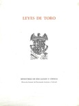 Leyes de Toro. Edición facsimil