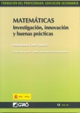 Matemáticas. Investigación, innovación y buenas prácticas