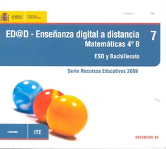 ED@D - Enseñanza digital a distancia. Matemáticas 4º B. ESO y bachillerato