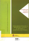 Temas relevantes de la matemática actual: el reto de la enseñanza secundaria