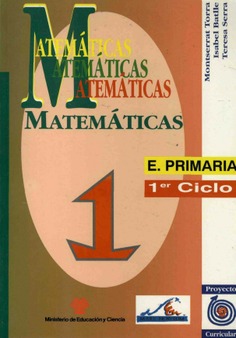 Matemáticas. Educación primaria. 1er. ciclo