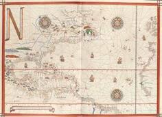 Atlas de Joan Martines (año 1587). Lámina nº 16. Atlántico Septentrional