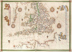 Atlas de Joan Martines (año 1587). Lámina nº 05. Inglaterra