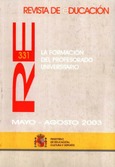 Revista de educación nº 331. La formación del profesorado universitario