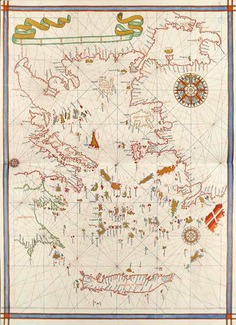 Atlas de Joan Martines (año 1587). Lámina nº 07. Islas del Mar Egeo
