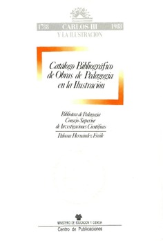 Catálogo bibliográfico de obras de pedagogía en la Ilustración