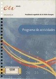 Programa de actividades: Presidencia Española de la Unión Europea