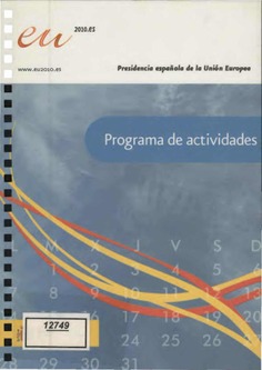 Programa de actividades: Presidencia Española de la Unión Europea