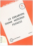 La evaluación. Idioma moderno: francés