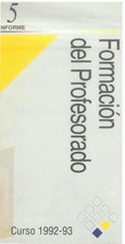 Formación del Profesorado. Curso 1992-93
