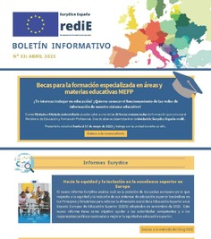 Boletín Informativo nº 33 Abril 2022. Eurydice España - Redie