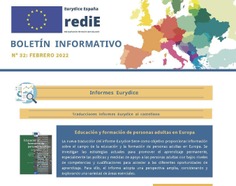 Boletín Informativo Número 32 Febrero 2022. Eurydice España - Redie