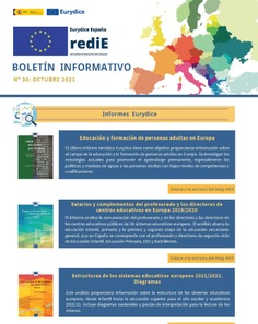 Boletín informativo nº 30 Octubre 2021. Eurydice España - rediE