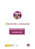 Educación en igualdad. Diagnóstico general. Informe previo