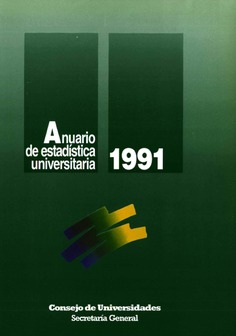 Anuario de estadística universitaria 1991