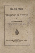 Escalafón general de los catedráticos de Institutos de Segunda Enseñanza. 1885