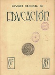 Revista nacional de educación nº 81. 1948