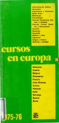 Cursos en europa 1975-1976
