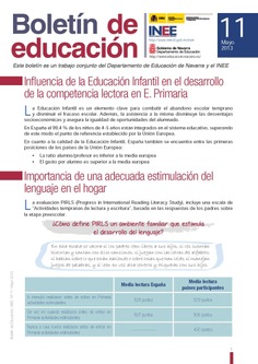 Boletín de educación educainee nº 11. Influencia de la Educación Infantil en el desarrollo
de la competencia lectora en Educación Primaria