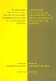 Análisis de las causas del fracaso escolar en la Universidad Politécnica de Madrid