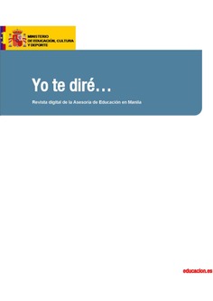 Yo te diré... nº 3. Revista digital de la Asesoría de Educación en Manila