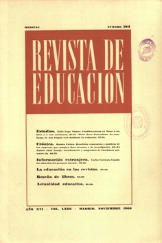 Revista de educación nº 184