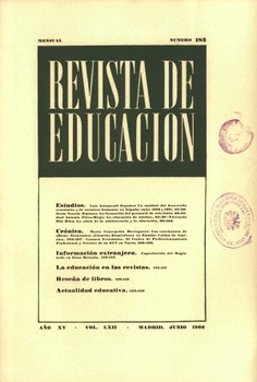 Revista de educación nº 182