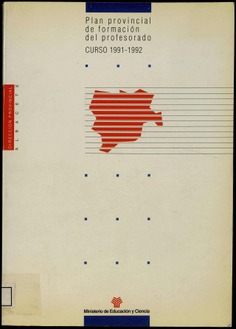 Plan provincial de formación del profesorado. Curso 1991-1992. (Albacete)