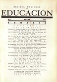 Revista nacional de educación nº 1. Enero 1941