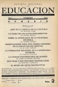 Revista nacional de educación nº 2. Febrero 1941