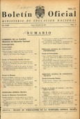 Boletín Oficial del Ministerio de Educación Nacional año 1957-2. Resoluciones Administrativas. Números del 52 al 104 e índices 1º semestre y 3º y 4º trimestre