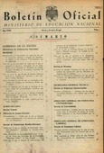 Boletín Oficial del Ministerio de Educación Nacional año 1957-1. Resoluciones Administrativas. Números del 1 al 51 más 1 número extraordinario e índice 2º semestre 1956