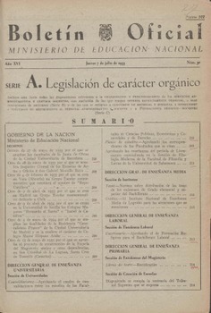 Boletín Oficial del Ministerio de Educación Nacional año 1955-2. Resoluciones Administrativas. Serie A: números del 29 al 64 y 1 número especial ; Serie B: números del 31 al 81 ; Serie C: números del 21 al 31