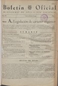 Boletín Oficial del Ministerio de Educación Nacional año 1955-1. Resoluciones Administrativas. Serie A: números del 1 al 28 más 1 número especial, 1 número extraordianio e índice 1954 de la serie A ; Serie B: números del 1 al 30 más 2 números extraordinar