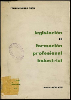 Legislación de formación profesional industrial