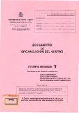 Documento de organización del centro : curso 1995-96
