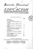 Revista nacional de educación nº 41. Mayo 1944