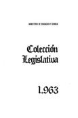 Colección legislativa año 1963