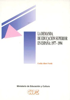 La demanda de educación superior en España: 1977-1994
