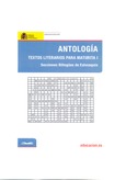 Antología. Textos literarios para Maturita I. Secciones bilingües de Eslovaquia