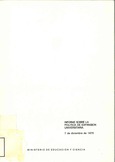 Informe sobre la política de expansión universitaria: 7 de diciembre de 1972