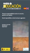 Tareas de responsabilidad social en la escuela y agresión entre iguales = Social esponsibility at school and peer aggression