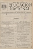 Boletín Oficial del Ministerio de Educación Nacional año 1946-1. Resoluciones Administrativas. Números del 1 al 25 e índice 1º semestre