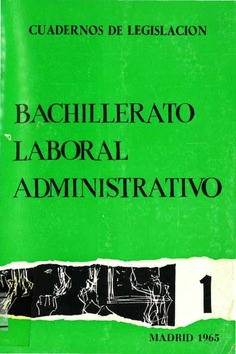 Bachillerato laboral administrativo. Madrid 1965