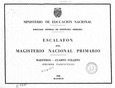 Primer escalafón del magisterio nacional primario. Maestros, 1946. Folleto 4 (fascículo 1)